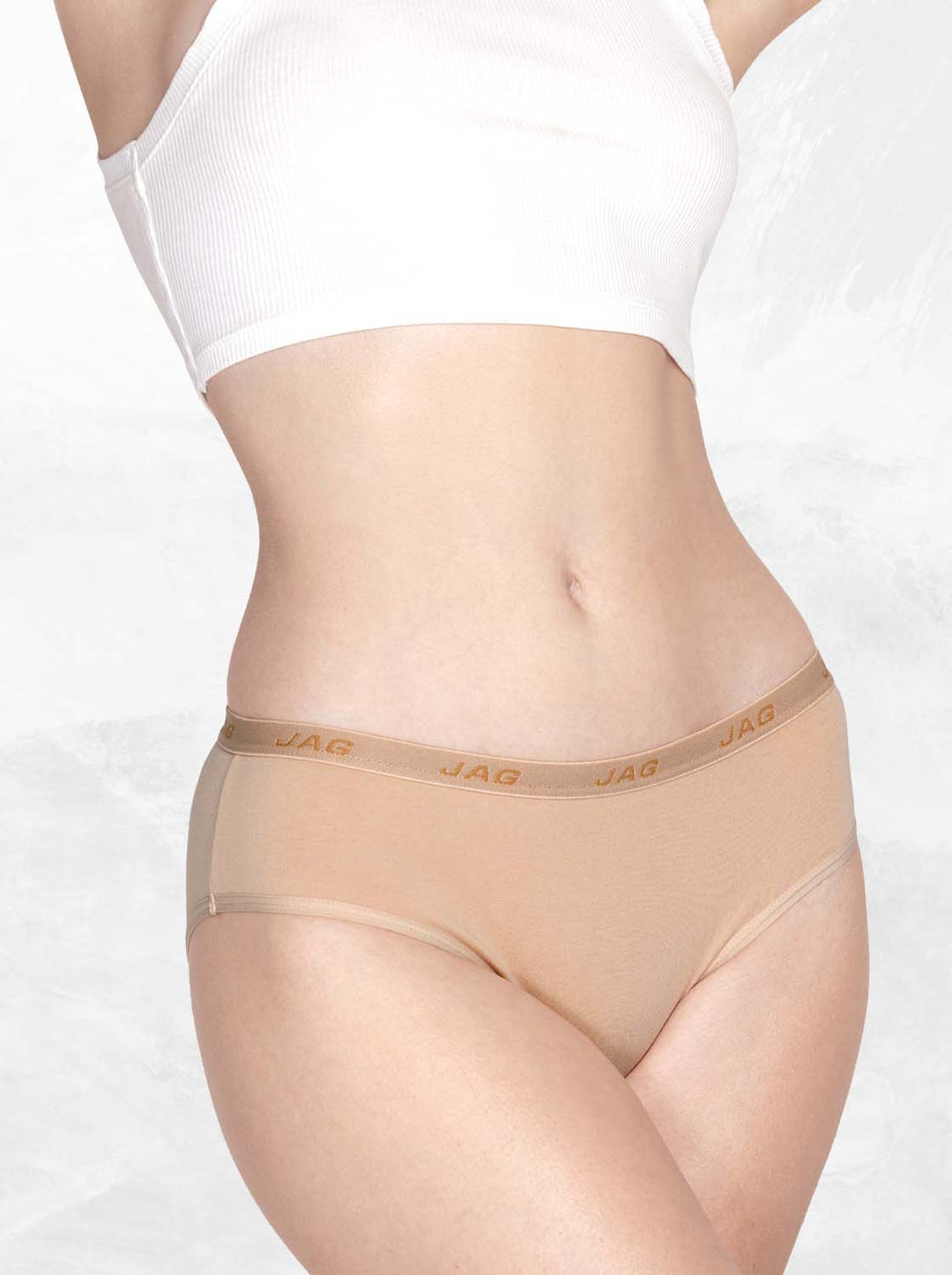 Jag Women's Underwear Cotton Stretch Bikini Single Pack
