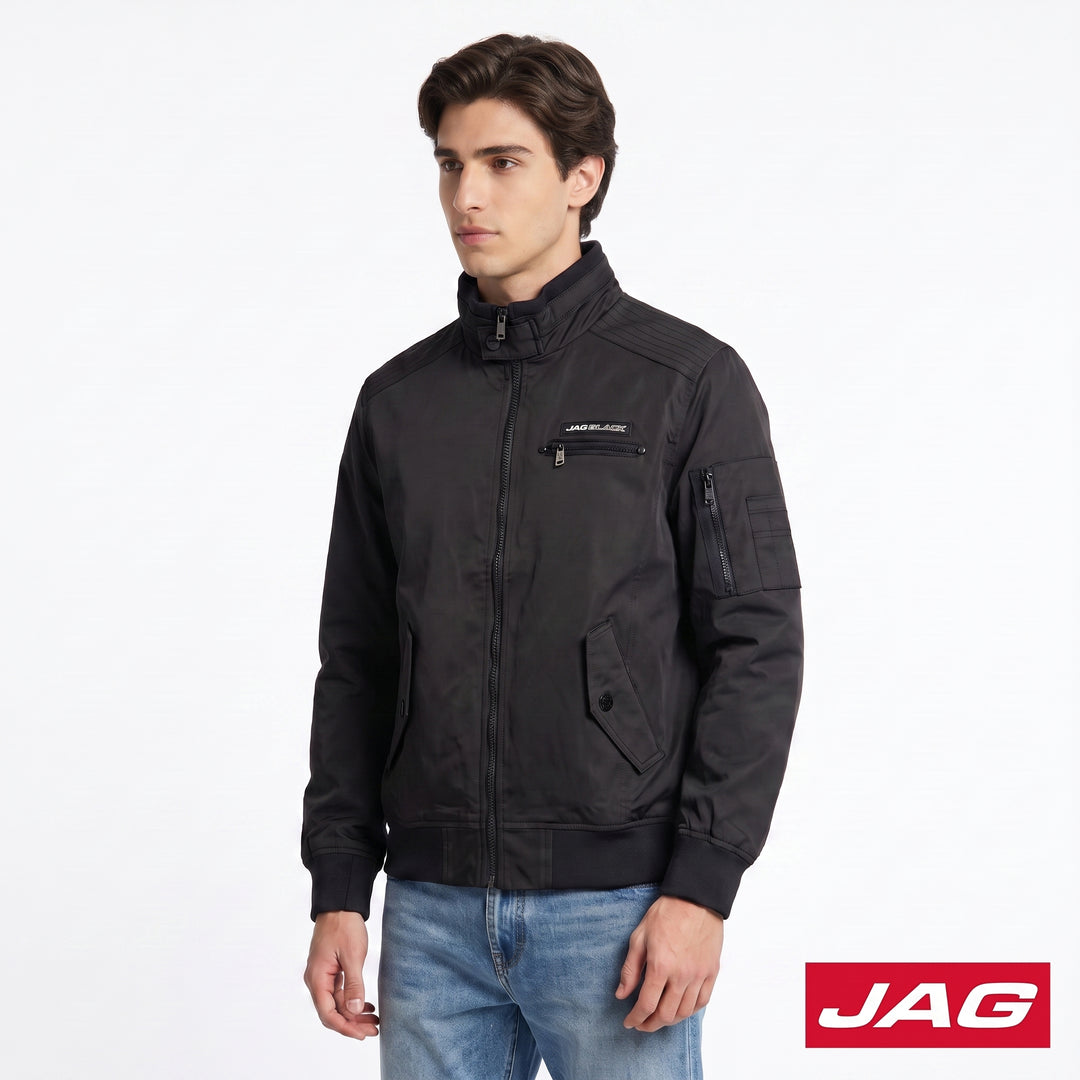Jag Black Men’s Moto Fit Lightweight Bomber Jacket 57D9F000