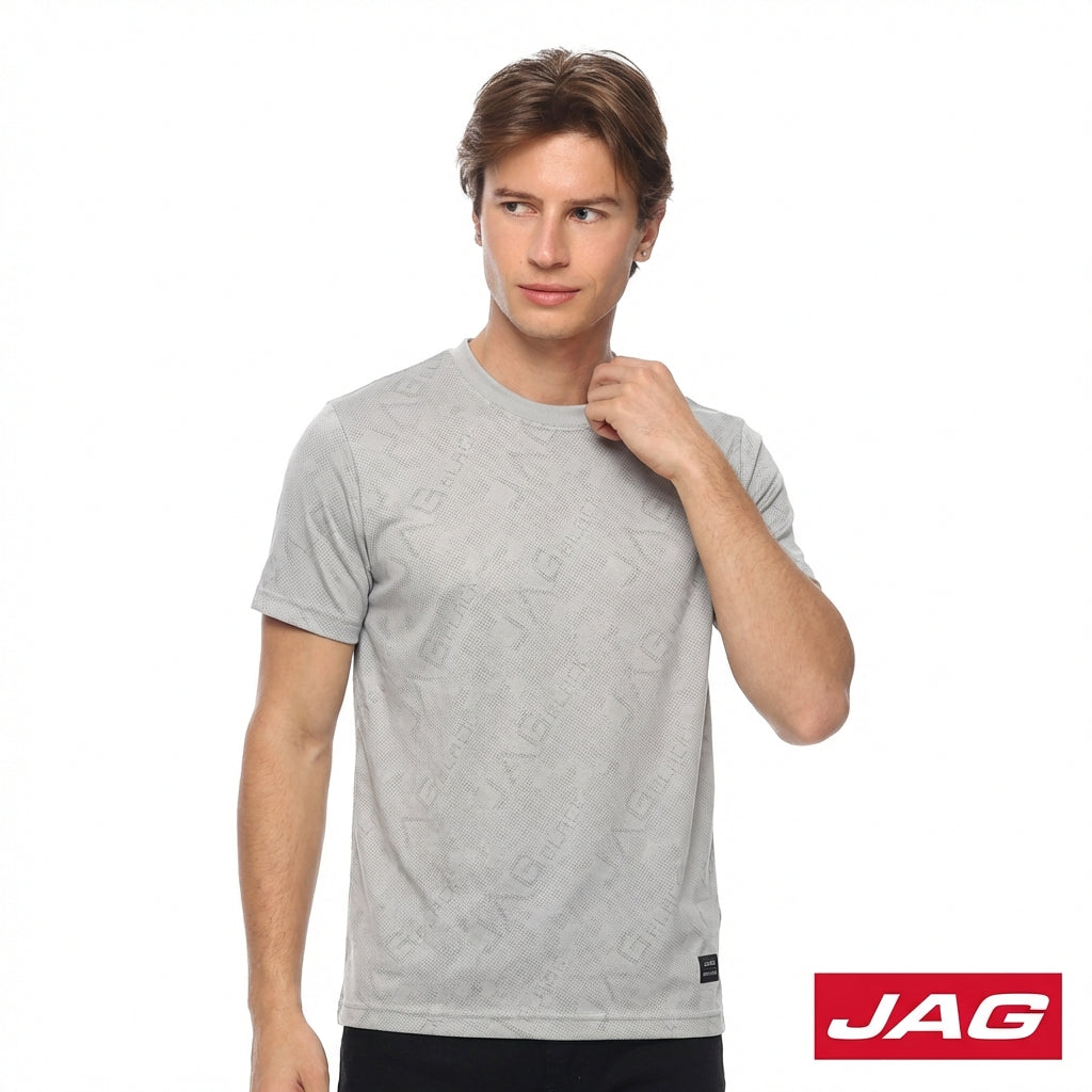 Jag Black Men's Round Neck Rugged Boxy Fit 30LQ2001