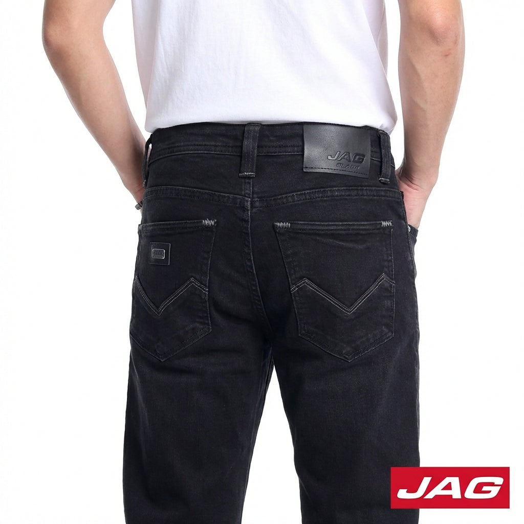 Jag Black Men's Classic Straight Cut Jeans 30" 192464H4