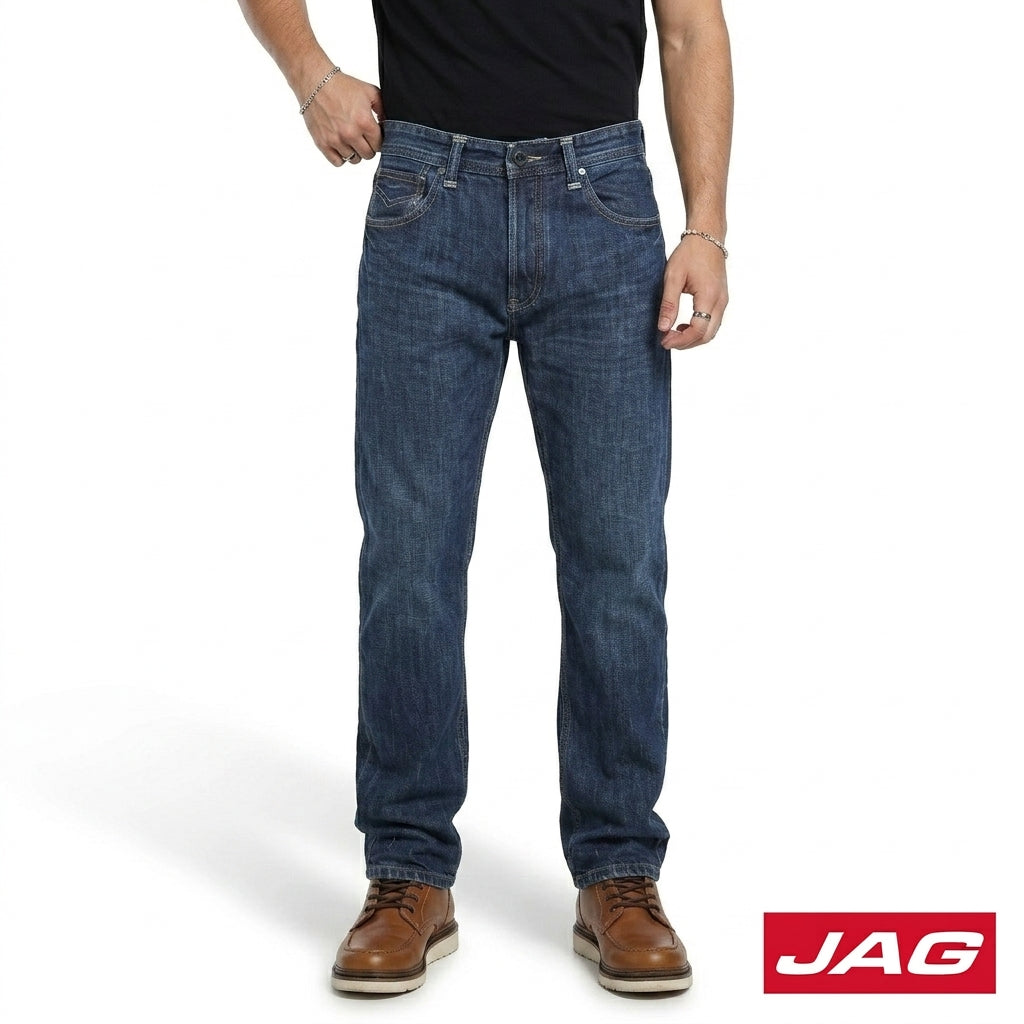 Jag Men’s Loose Straight Denim Pants 30" Jeans 190114G5
