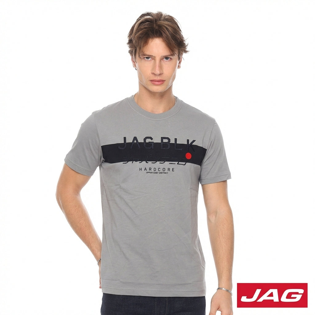 Jag Black Men's Round Neck Relaxed Fit 30L68000