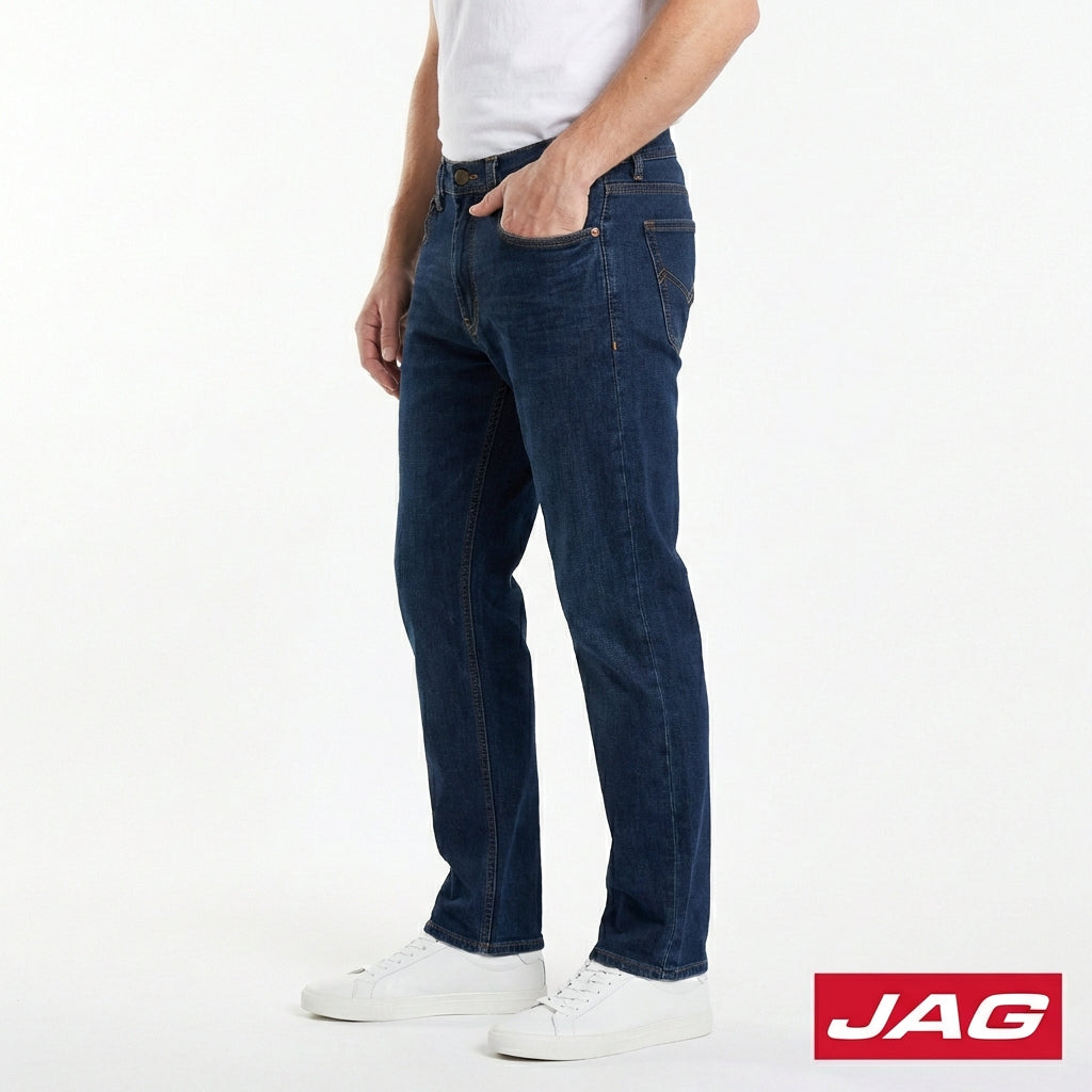 Jag Men's Straight Cut Jeans 28" in Midnight 19231583