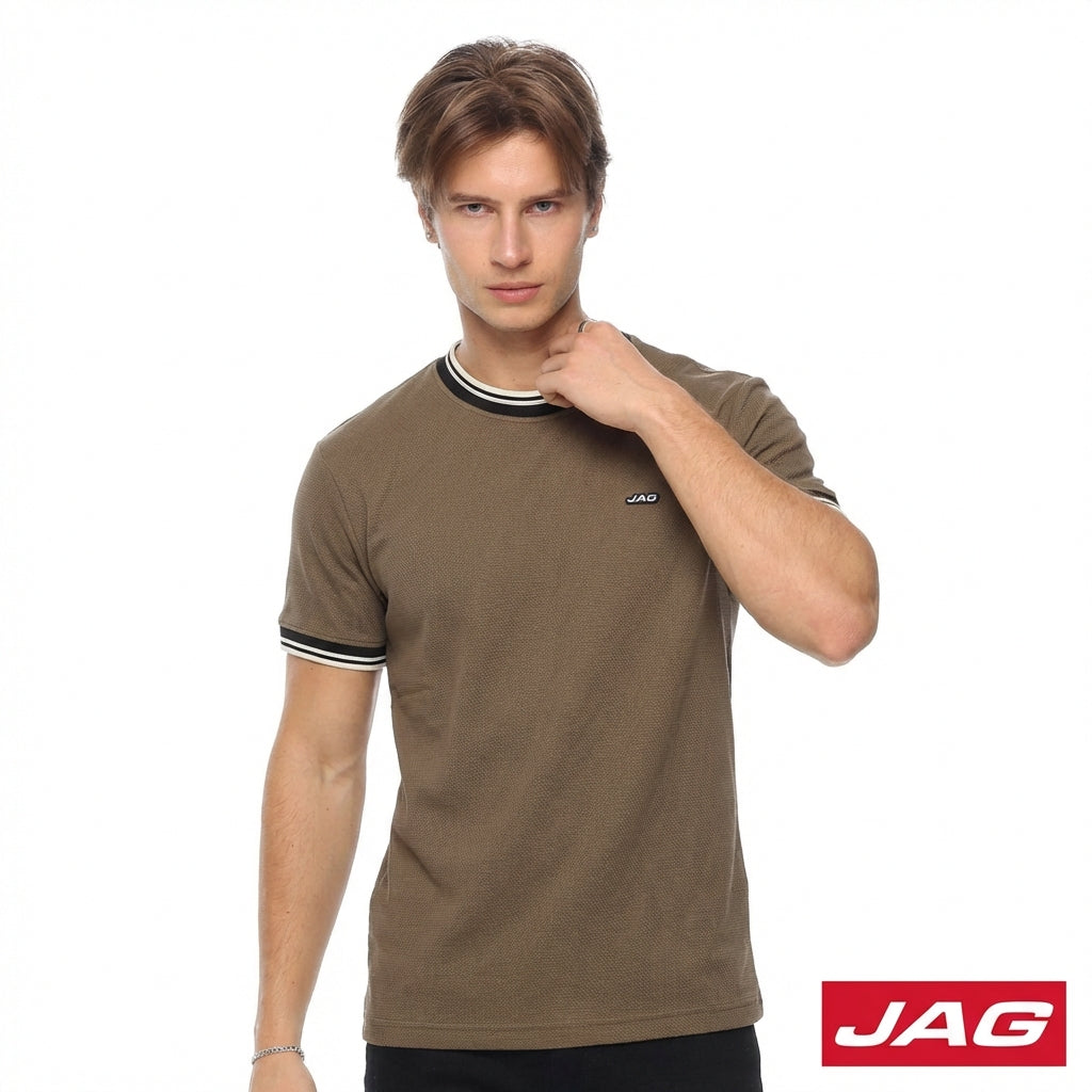 Jag Men's Roundneck Rugged Boxy fit Popcorn 31CU2001