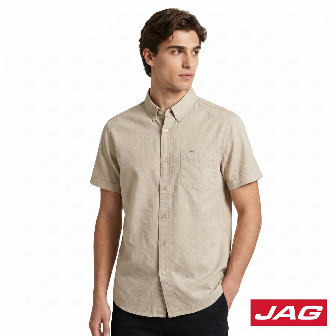 Jag Men's Tailored Fit Short Sleeve Polo 963Y7000