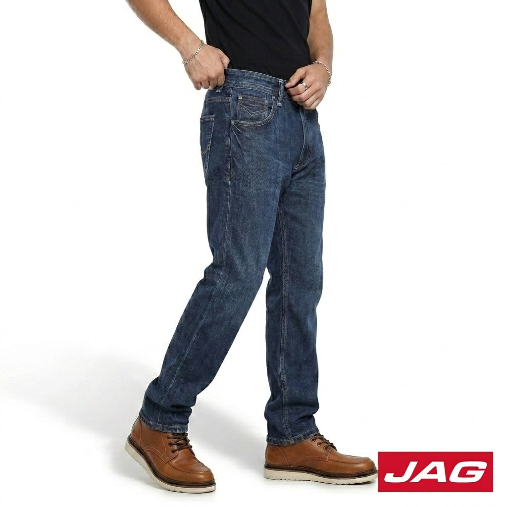 Jag Men’s Loose Straight Denim Pants 30" Jeans 190114G5