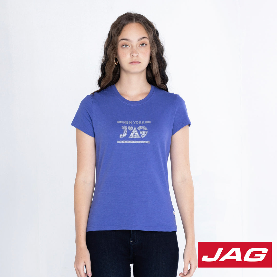 Jag Ladies NYC Relaxed Fit Logo Tee