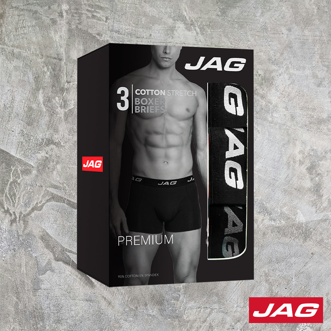 Jag Men's Boxer Brief 3 in 1 Pack 50AU3000