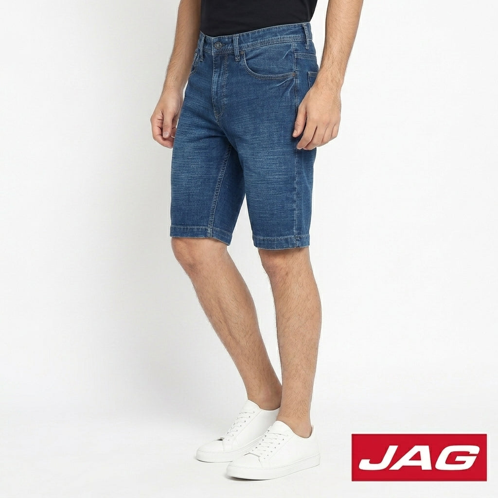 Jag Black Men's Denim Shorts 11" Classic Fit 113021F6