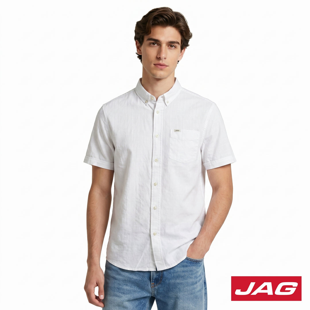 Jag Men's Tailored Fit Short Sleeve Polo 963Y7000