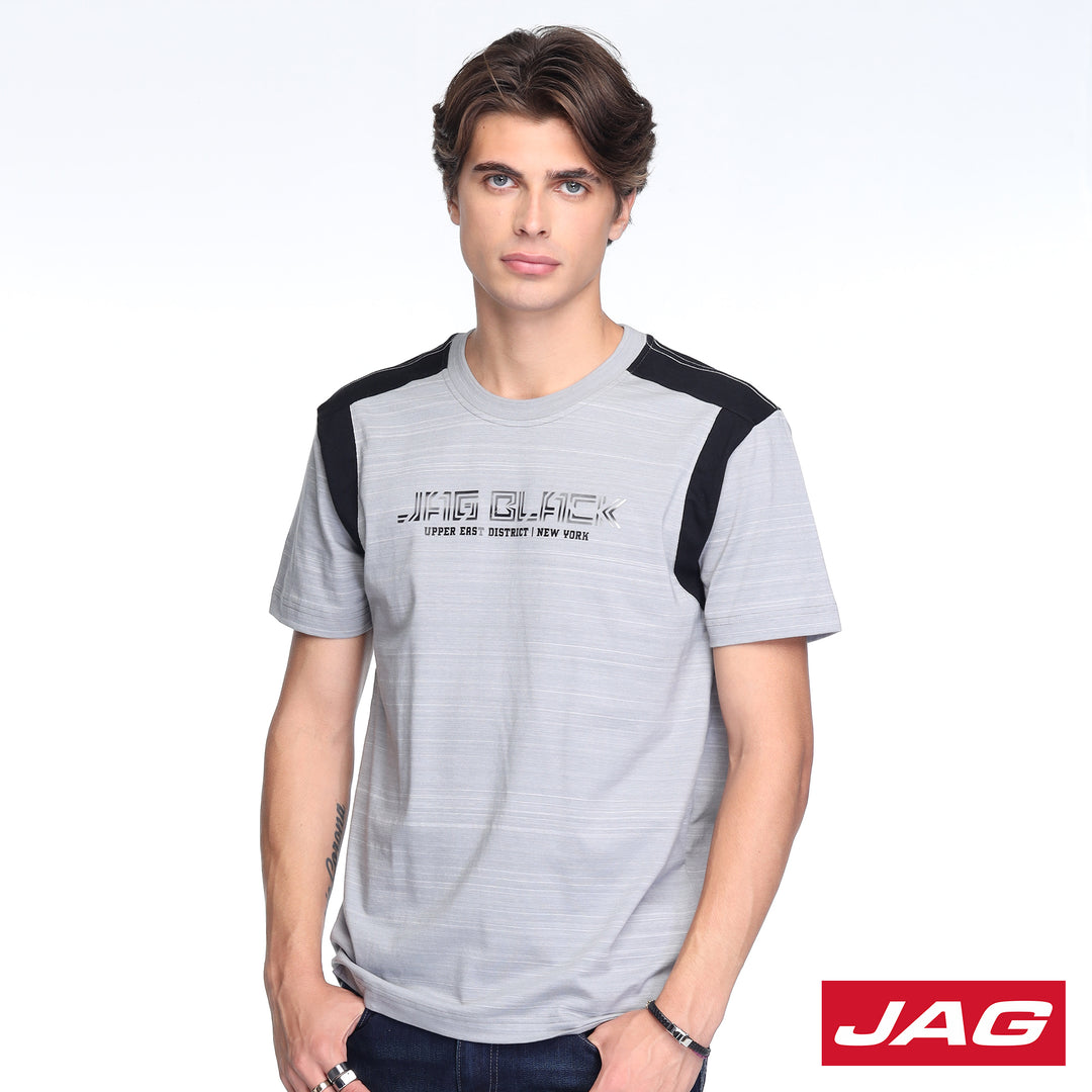 Jag Black Men's Round Neck Rugged Fit 30LF2001