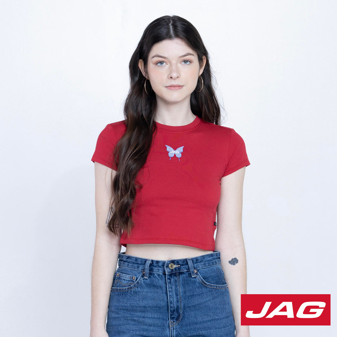 Jag Ladies Basic Cropped Tee