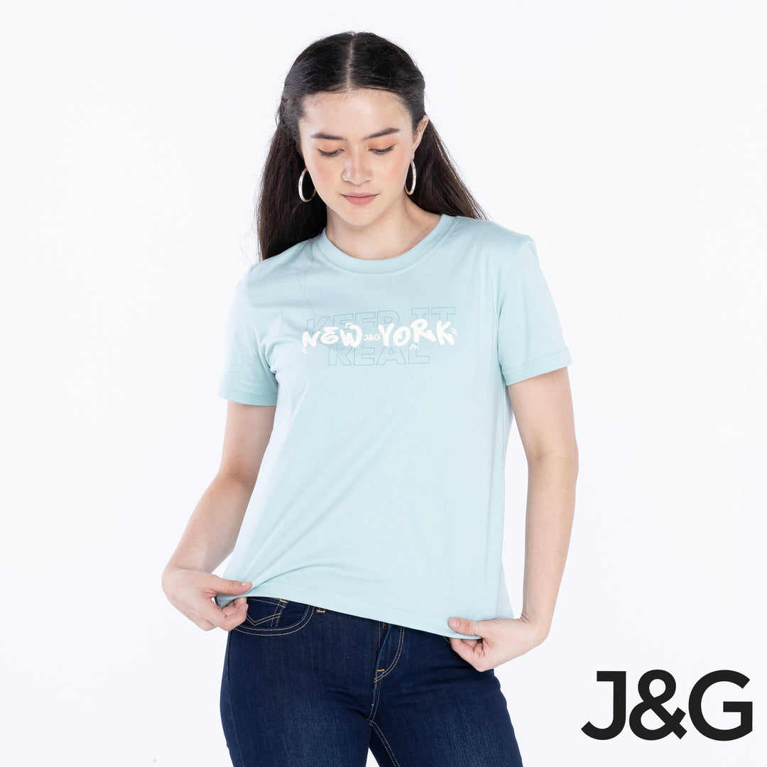 J&G Girl's NYC Relaxed Fit Graphic Tee