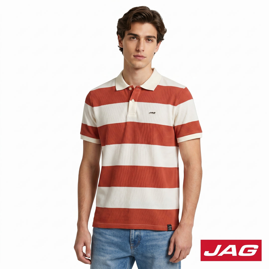 Jag Men's American Vintage Popcorn Polo Shirt 93MN3000