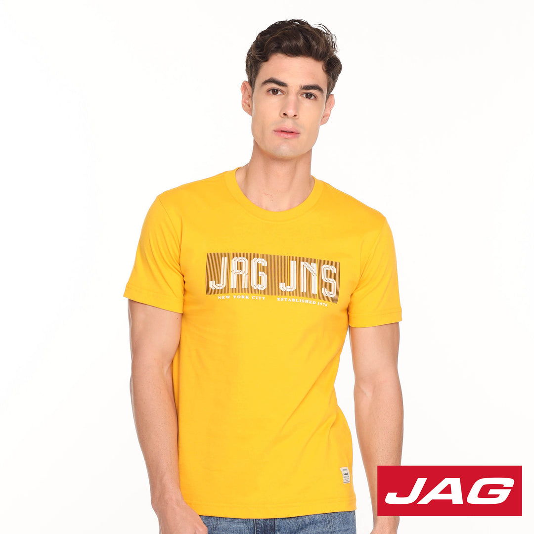 Jag Men's Tops Round Neck Rugged Boxy 33TJ2001