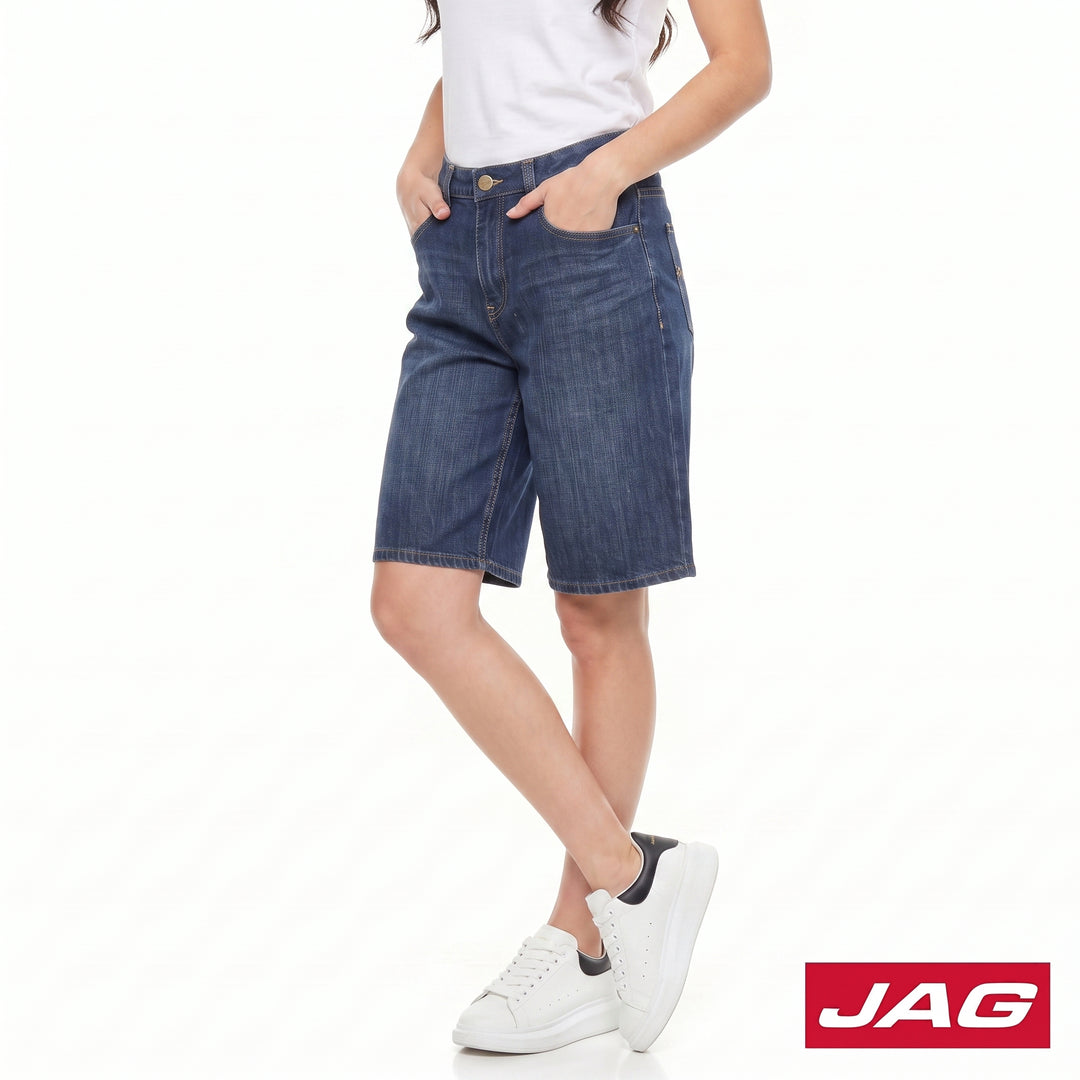 Jag Ladies High Waist Denim Jorts Trendy 11" Shorts 2B743488