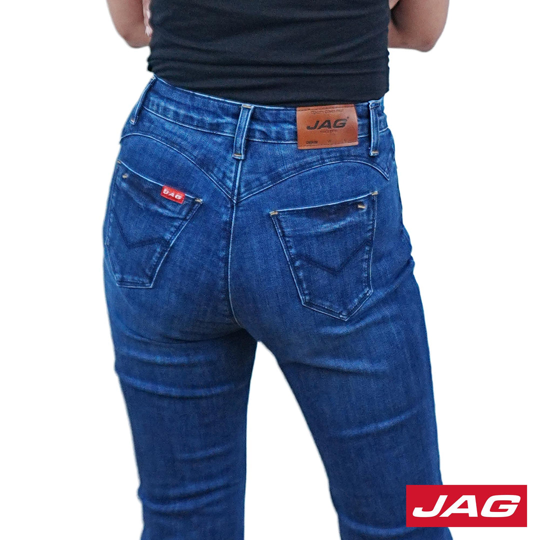 Jag Ladies Flare Jeans 28" Blue Luster 214423H1