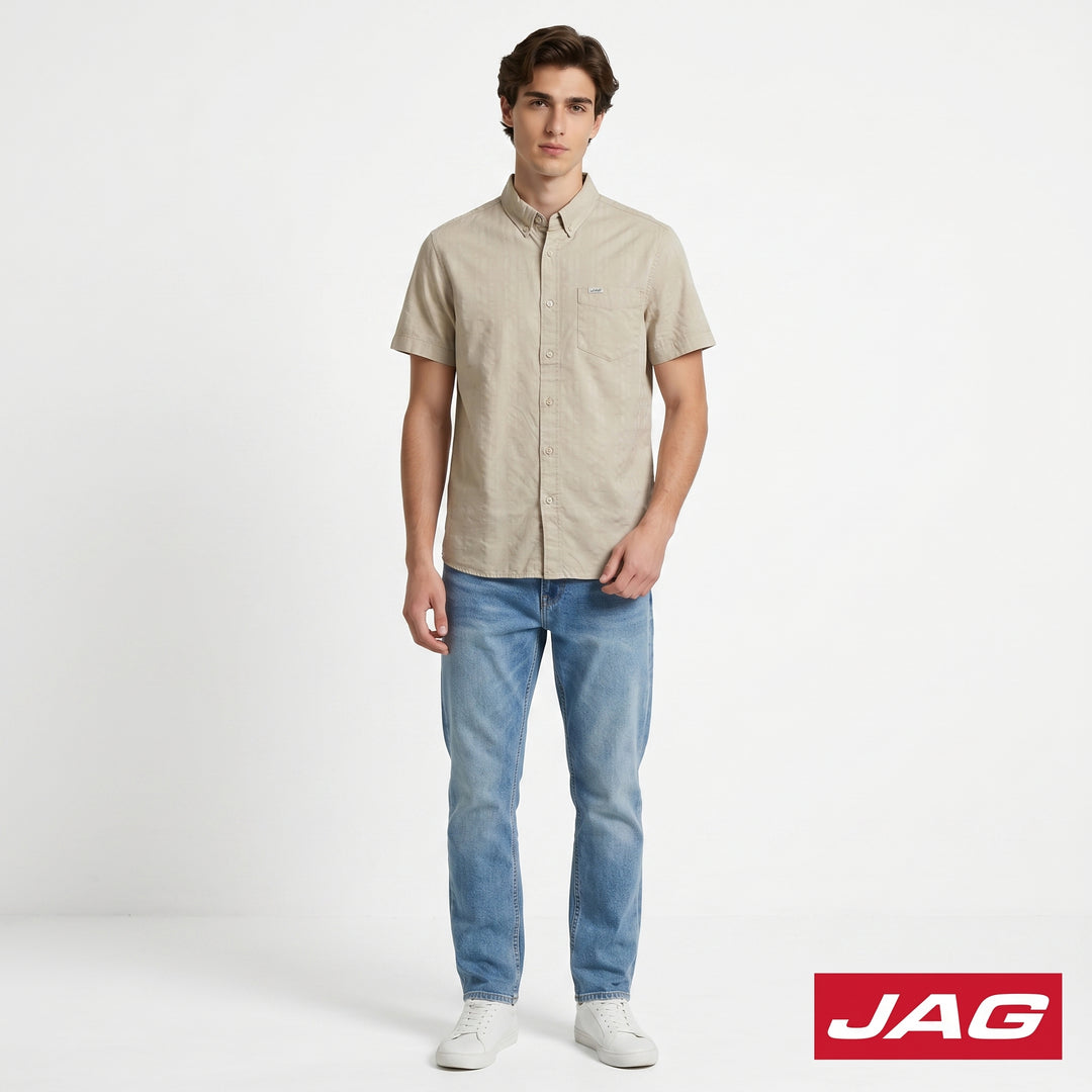 Jag Men's Tailored Fit Short Sleeve Polo 963Y7000
