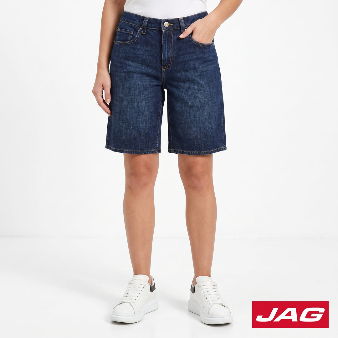 Jag Ladies High Waist Denim Jorts Trendy 11" Shorts 2B743488