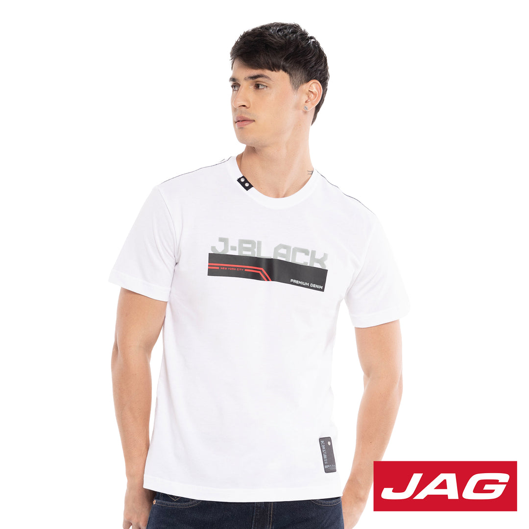 Jag Men's Basic Tops Round Neck Boxy Fit