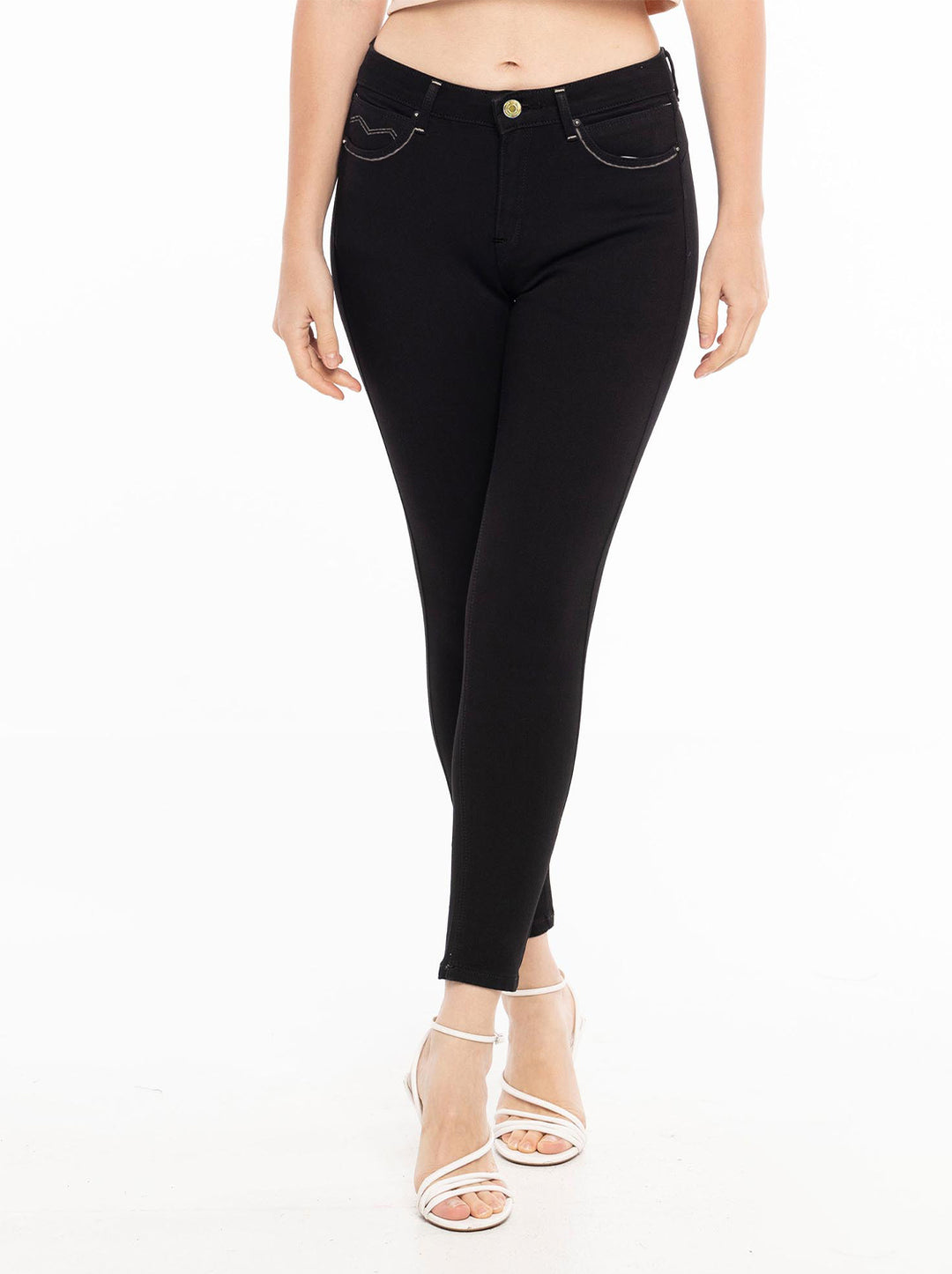 Jag Ladies High Waist Skinny 25" Inseam One Wash