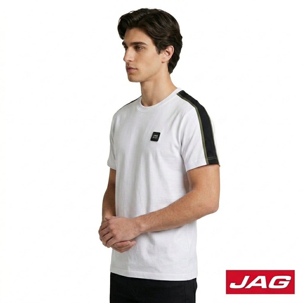 Jag Black Men’s Rugged Boxy Fit Roundneck T-Shirt 30LJ2001