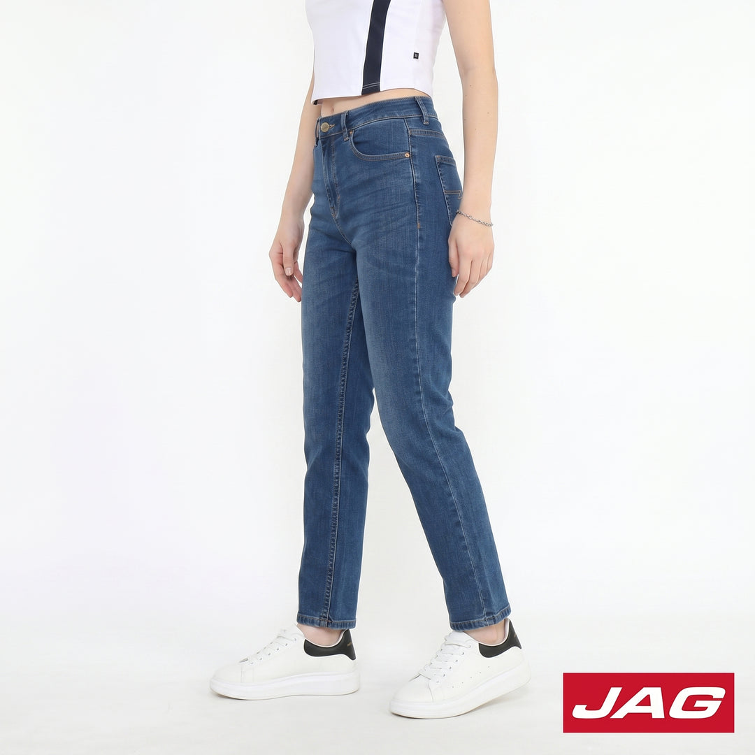 Jag Ladies High Waist Straight Cut Pants 25" 2D58011Q