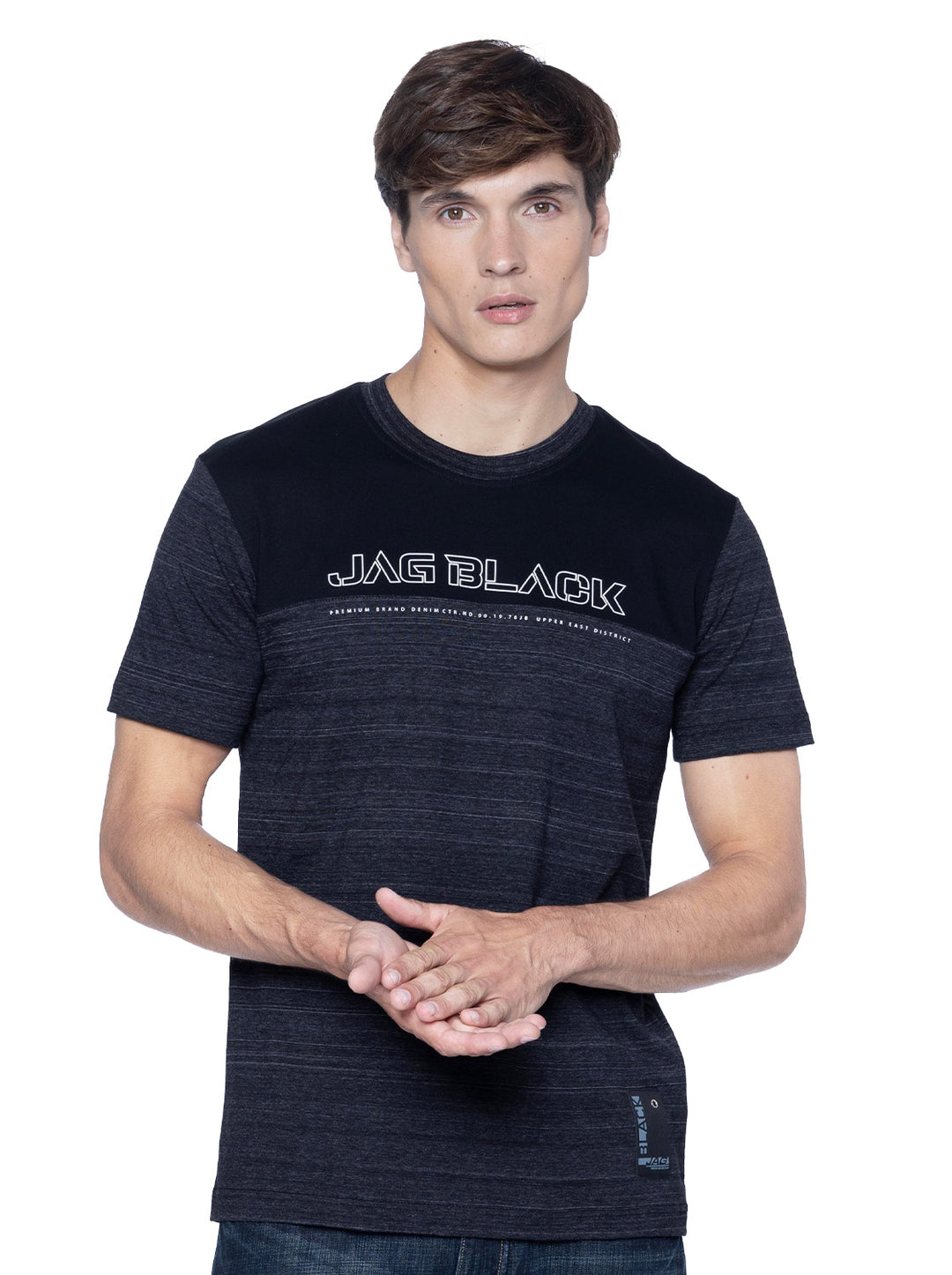 Jag Black Men's Roundneck Tee Rugged Boxy Fit