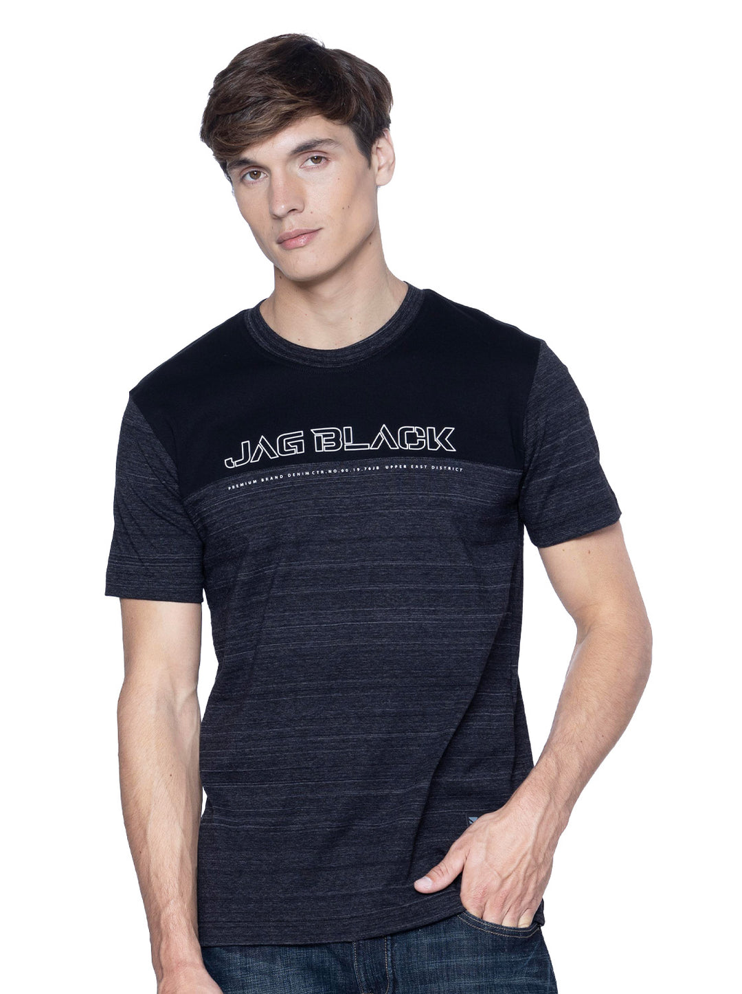 Jag Black Men's Roundneck Tee Rugged Boxy Fit