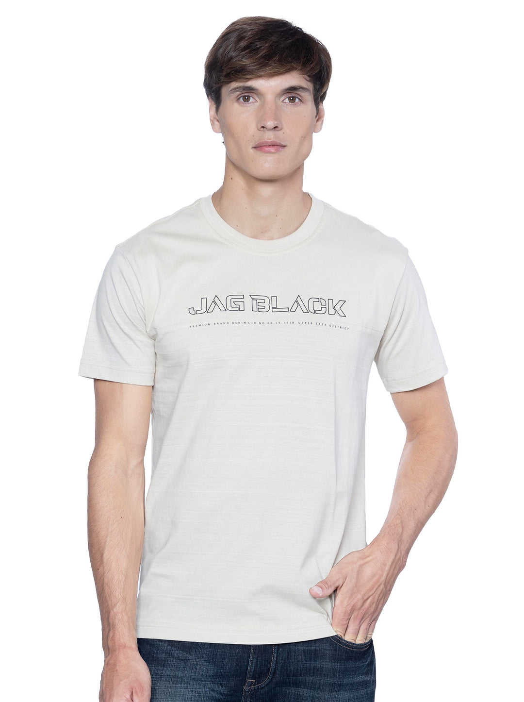 Jag Black Men's Roundneck Tee Rugged Boxy Fit