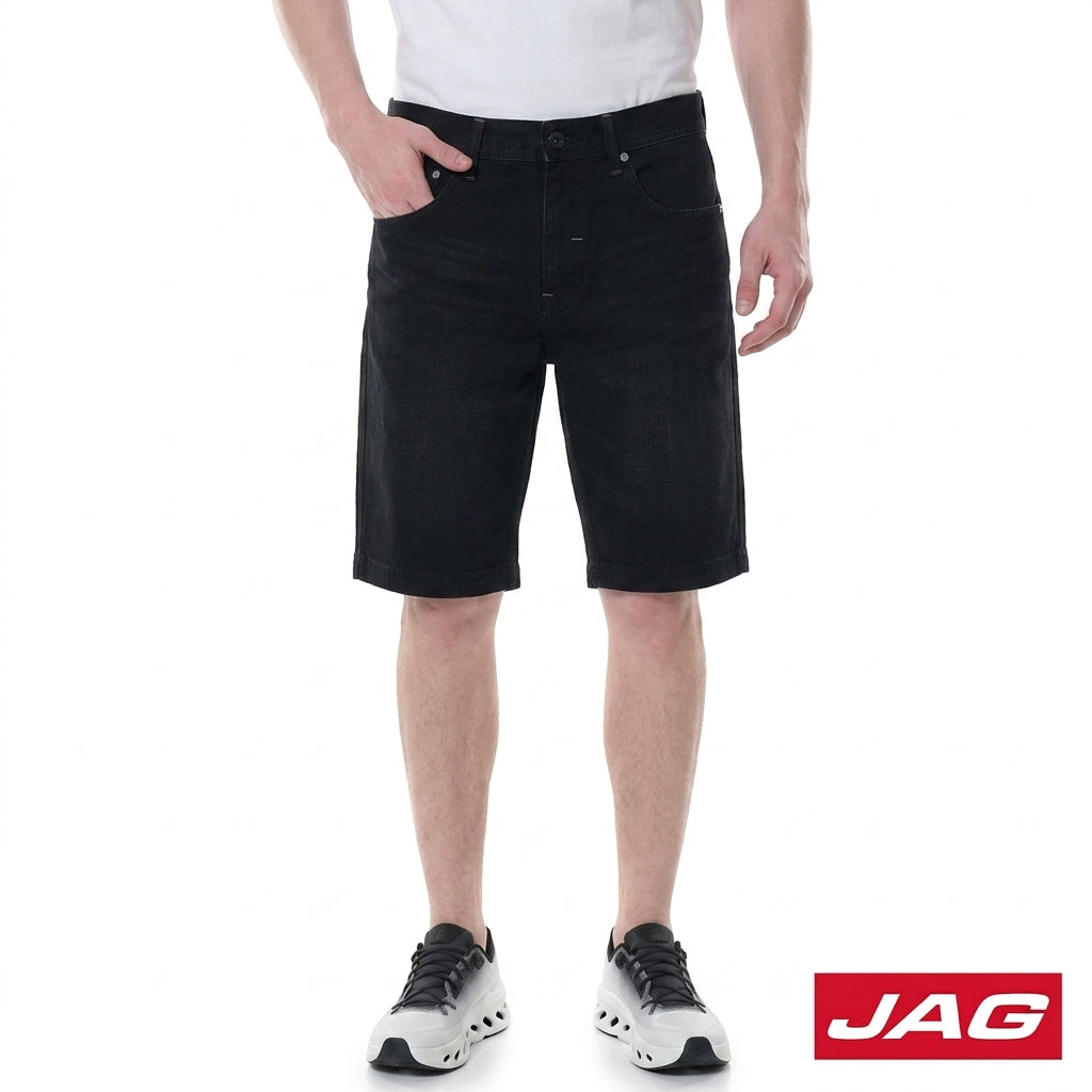 Jag Black Men’s Denim Shorts 11" Classic Fit 113264K9