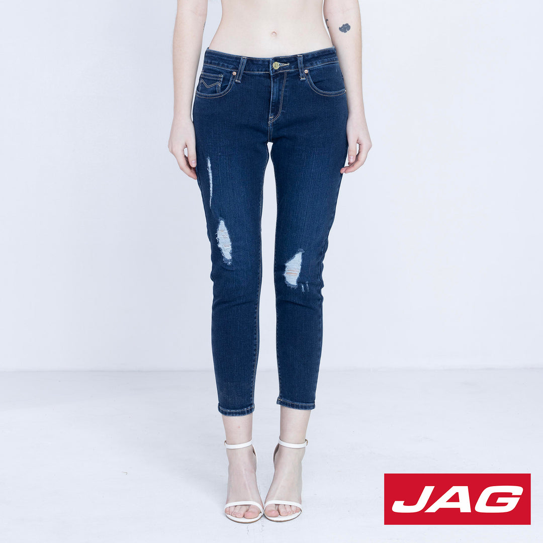 Jag Ladies Distressed High Waist Skinny Jeans