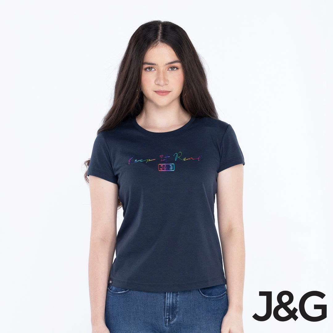 J&G Girl's Relaxed Fit Graphic Tee