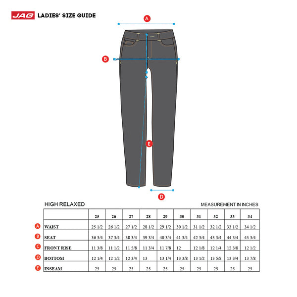 Jag Ladies Barrel Jeans Women's High Waist Denim Pants 21534044
