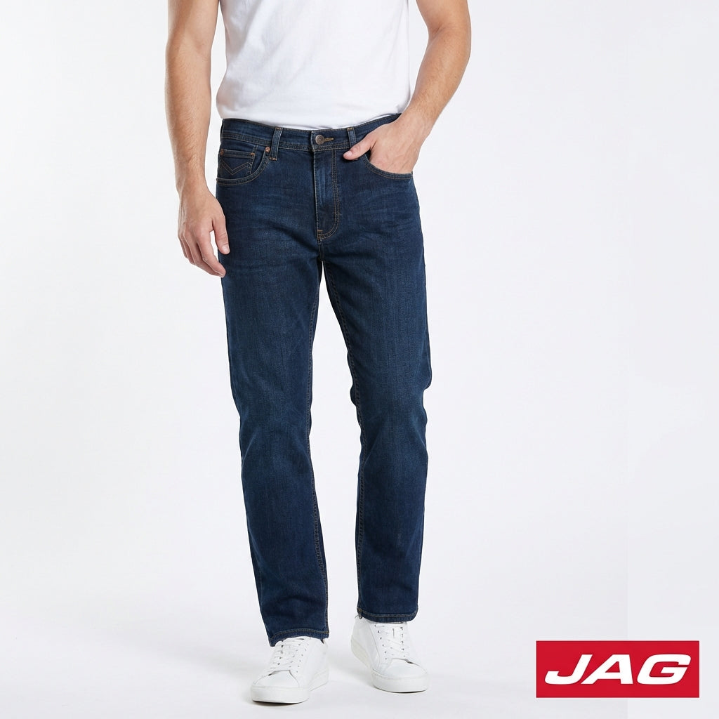 Jag Men's Straight Cut Jeans 28" in Midnight 19231583