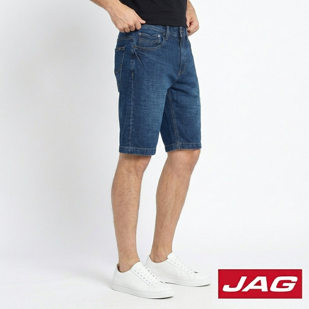 Jag Black Men's Denim Shorts 11" Classic Fit 113021F6