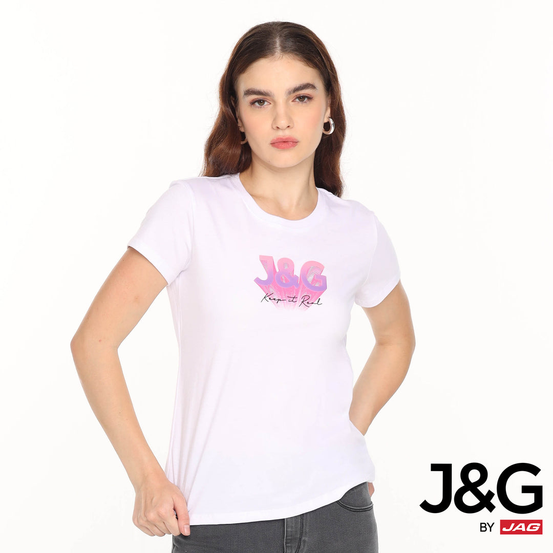 J&G Ladies Tops Round Neck Relaxed Fit - H5818000