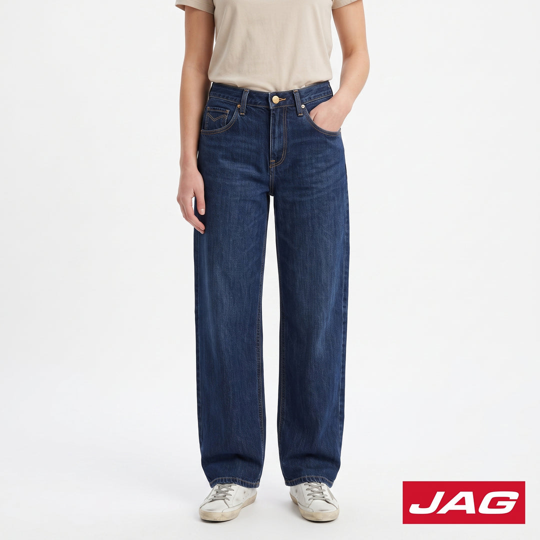 Jag Ladies Sexy Loose 21" Denim Jeans Original Fit High Waist Wide Leg 215622K5