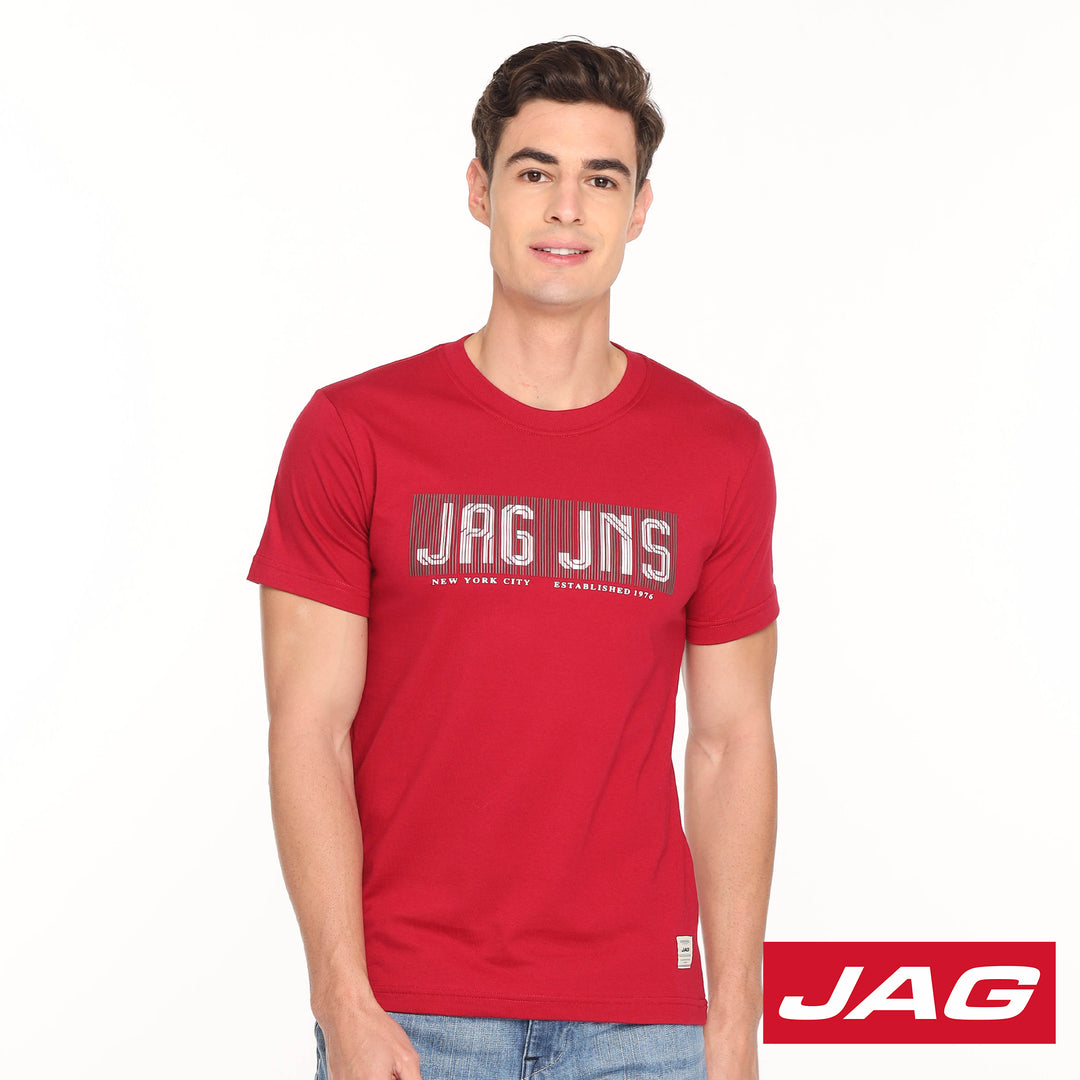 Jag Men's Tops Round Neck Rugged Boxy 33TJ2001