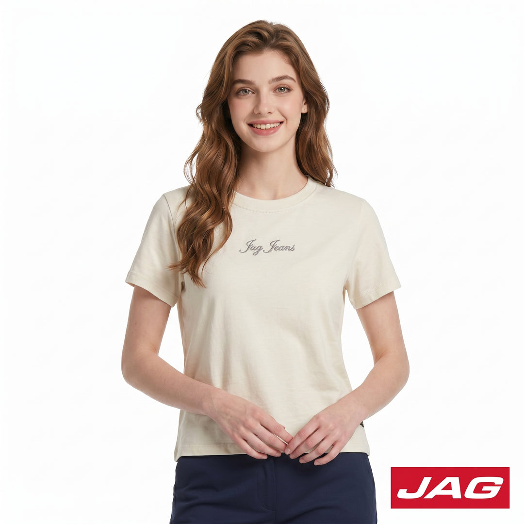 Jag Ladies Casual Roundneck Graphic T‑Shirt 83SM50A0