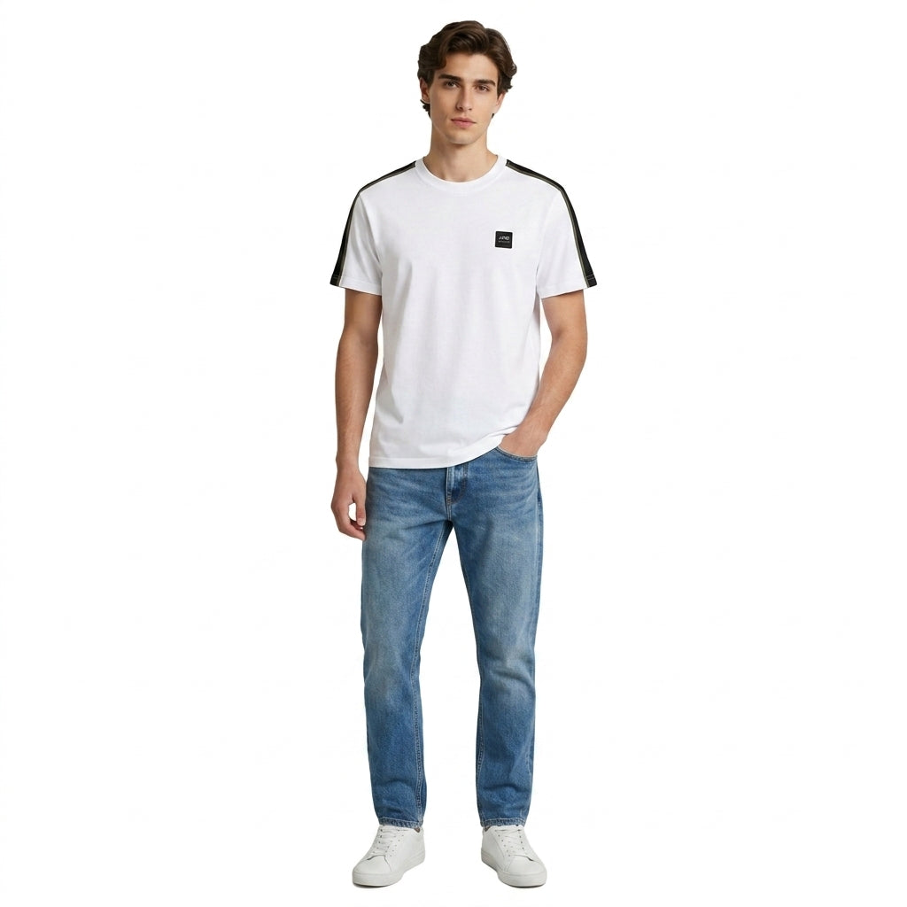 Jag Black Men’s Rugged Boxy Fit Roundneck T-Shirt 30LJ2001