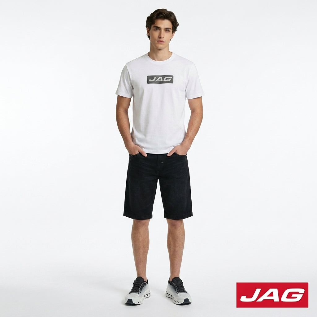 Jag Black Men’s Denim Shorts 11" Classic Fit 113264K9
