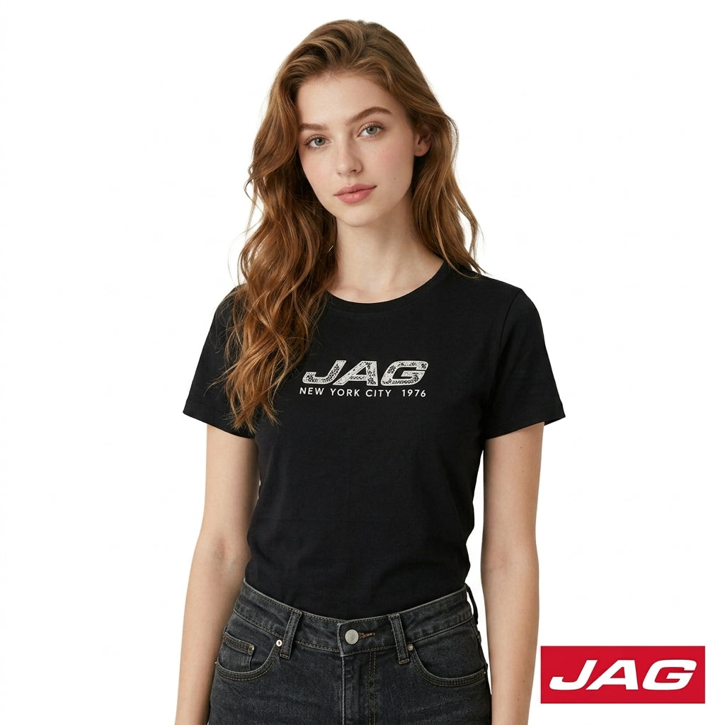 Jag Ladies Roundneck Logo Tee 83RU8000