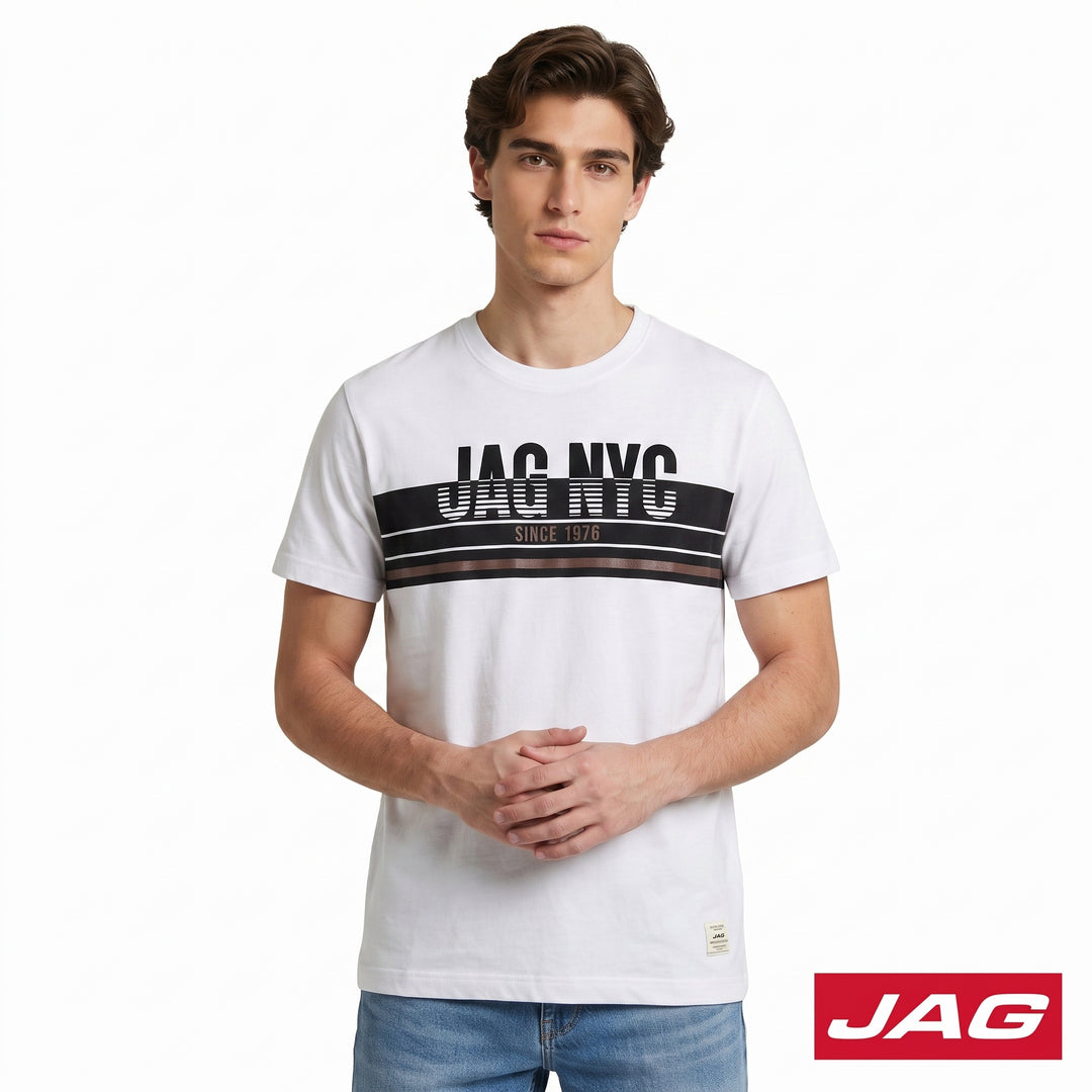 Jag Men’s Rugged Boxy Fit Basic Roundneck T-Shirt 32RH2001