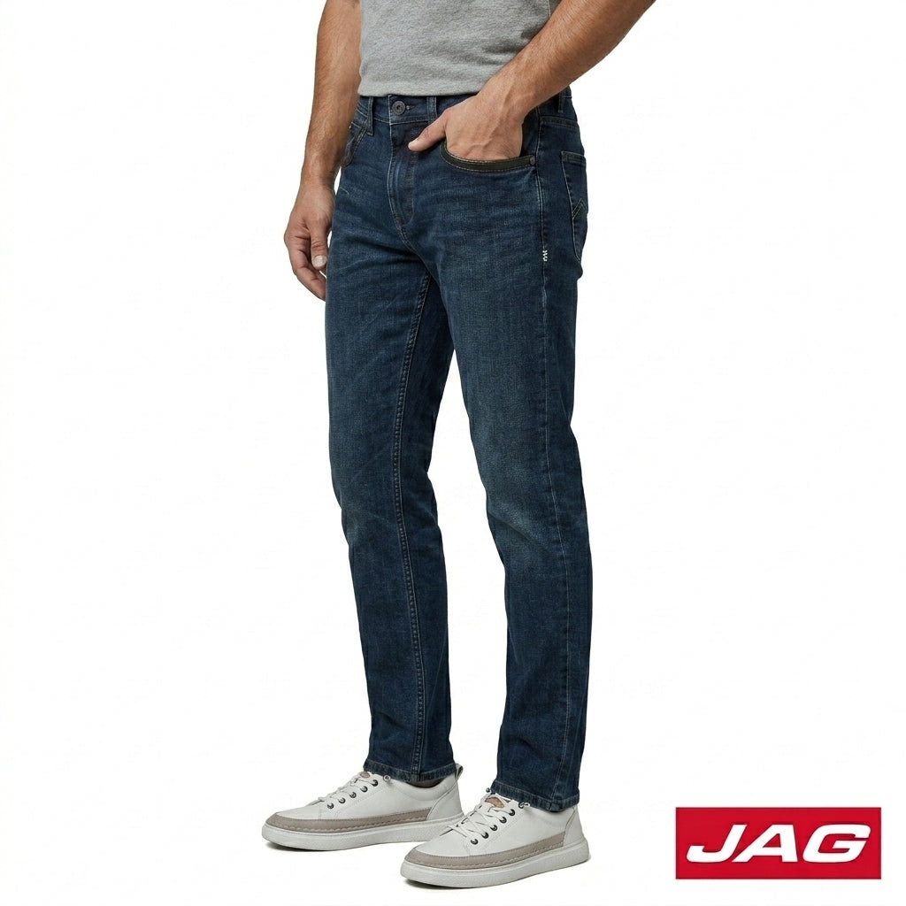 Jag Black Men's Slim Straight Denim Jeans 30" 12521683