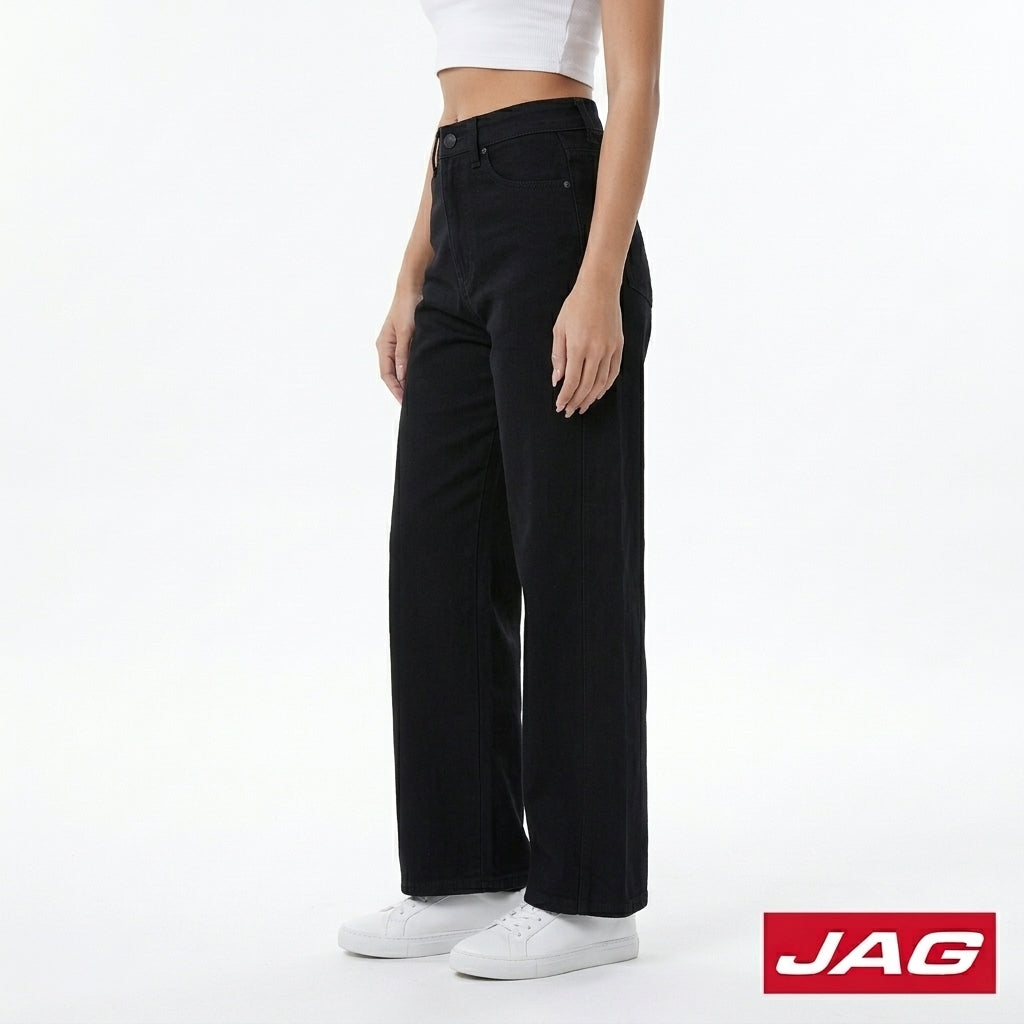 Jag Jeans Women's High Waist Wide Leg Denim Pants Loose Fit 21" 21630104