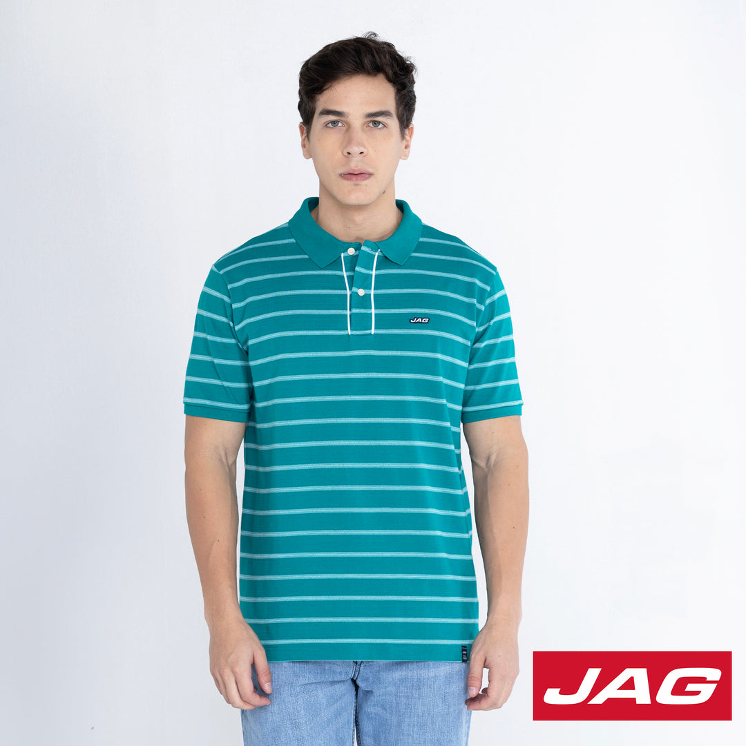 Jag Men's American Vintage Fit Striped Sportshirt