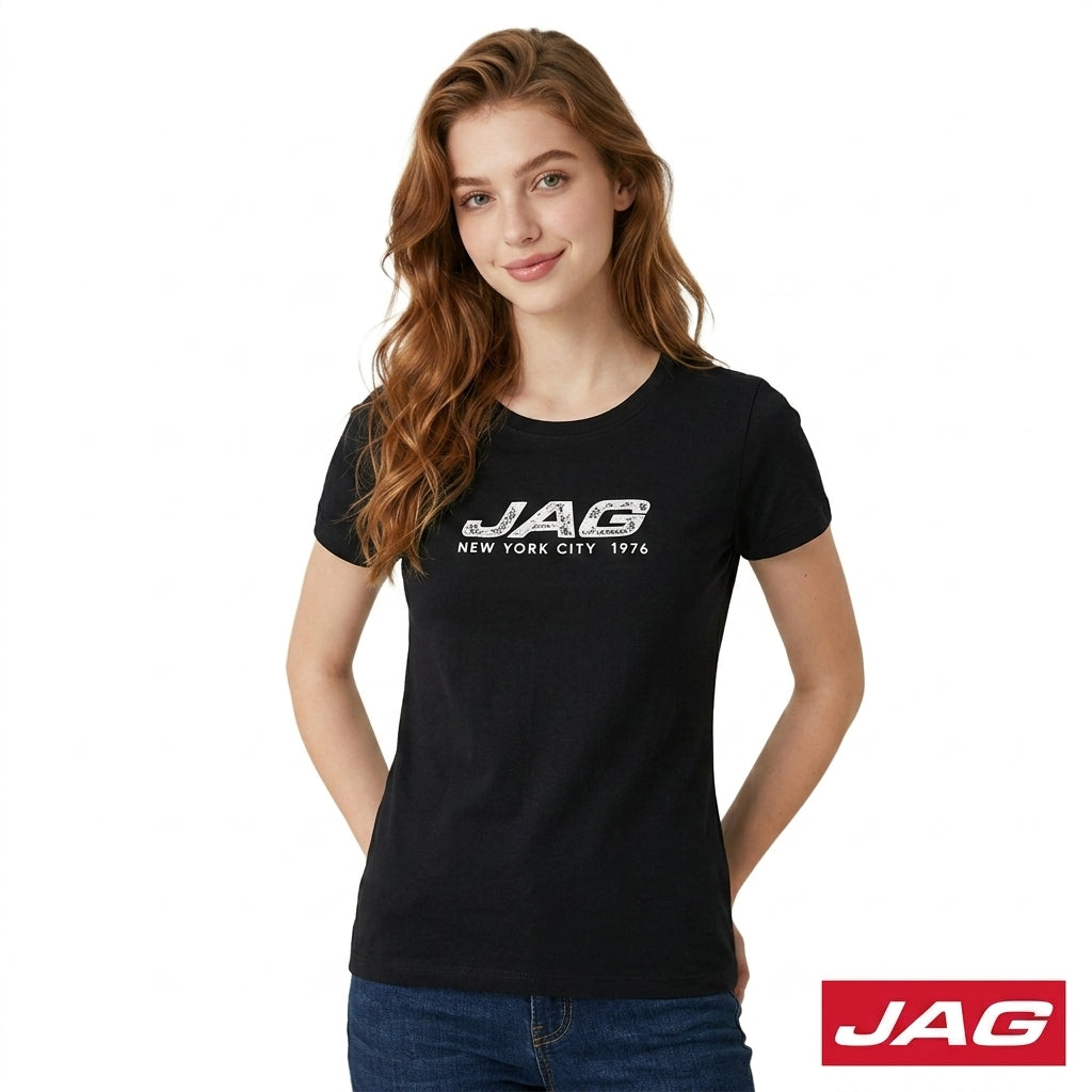 Jag Ladies Roundneck Logo Tee 83RU8000