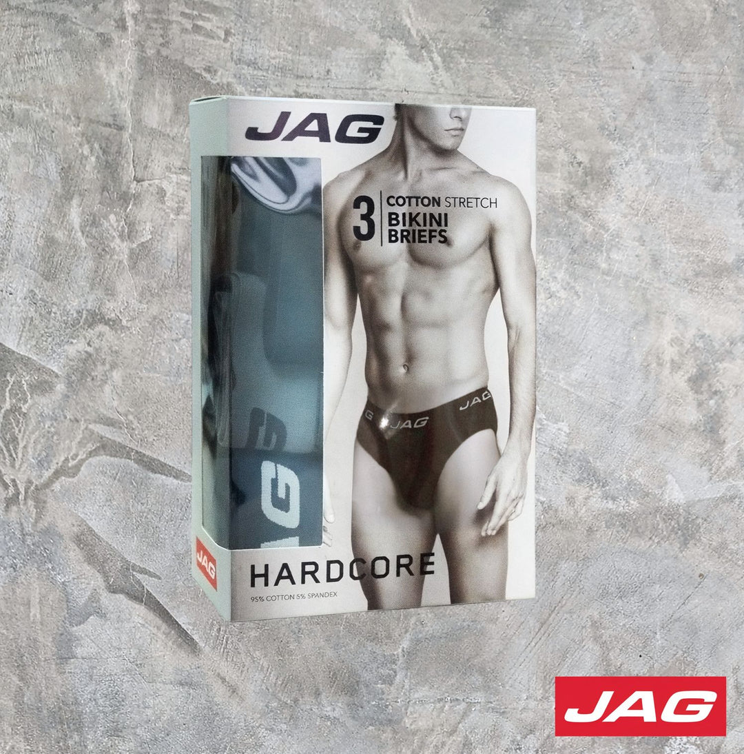 Jag Men's Hipster Brief 3 in 1 Pack 50AL3000