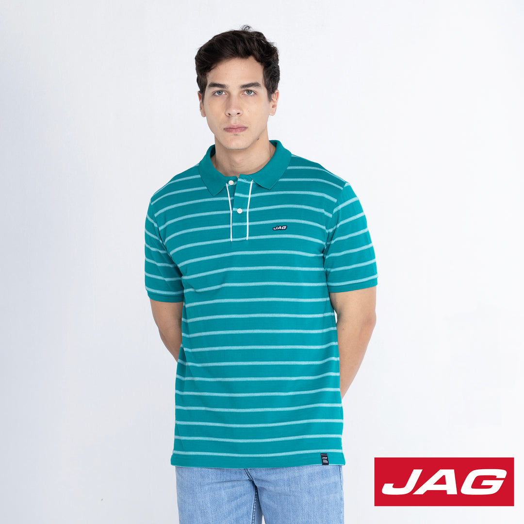 Jag Men's American Vintage Fit Striped Sportshirt